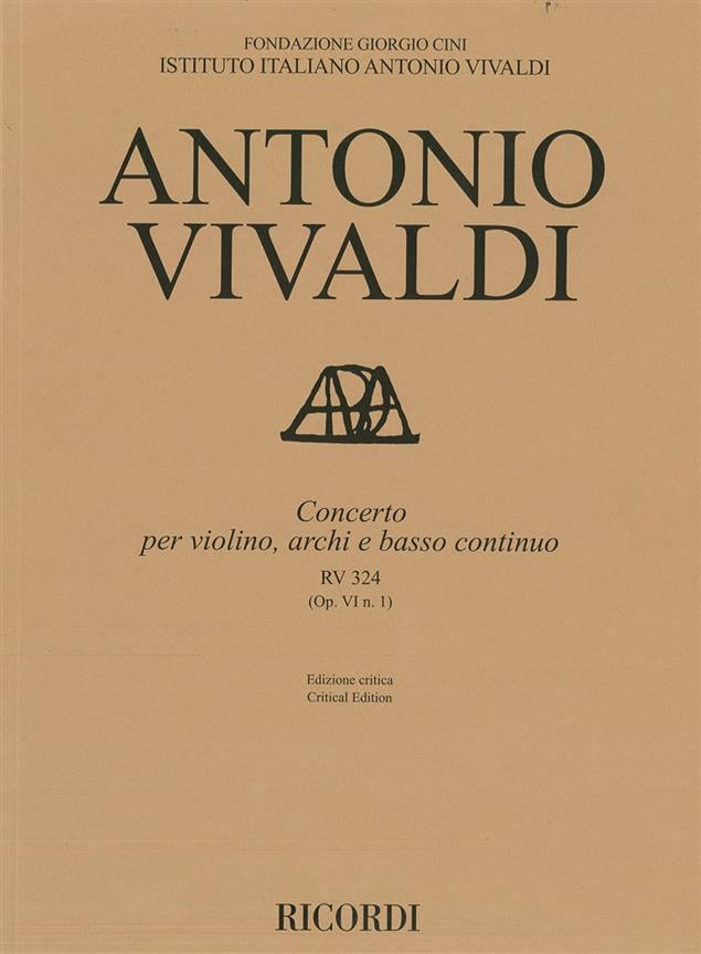 Concerto per violino, archi e bc, RV 324 Op. VI/1